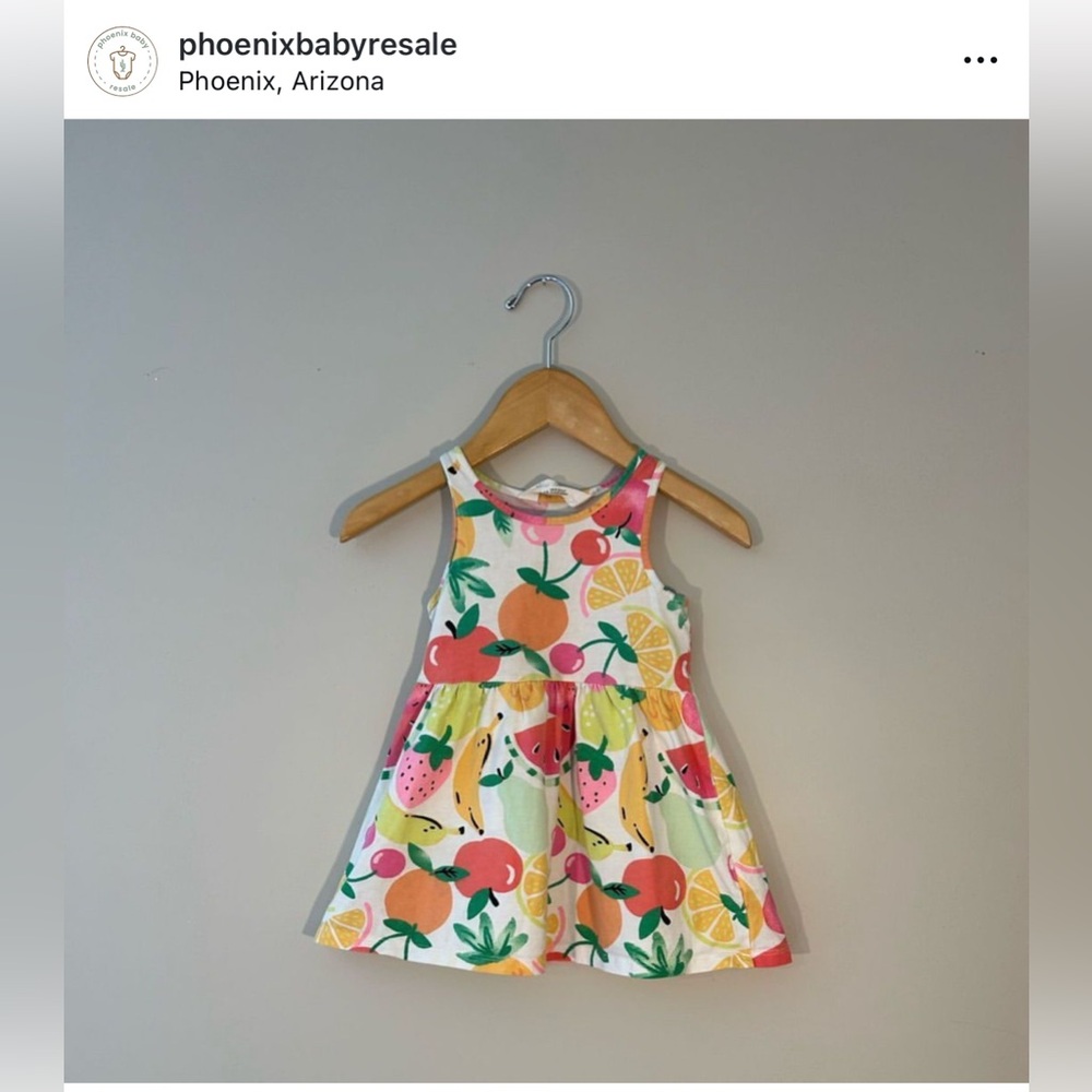 $11 ADD ON H&M Fruit dress Graphic zara 18-24M 18m watermelon sun dress orange